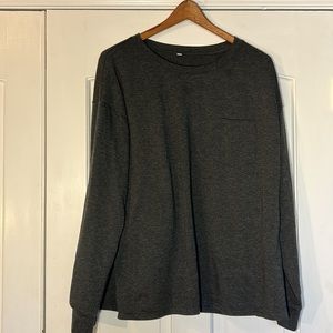 Women's Charcoal Gray Long Sleeve T-shirt Size XXL